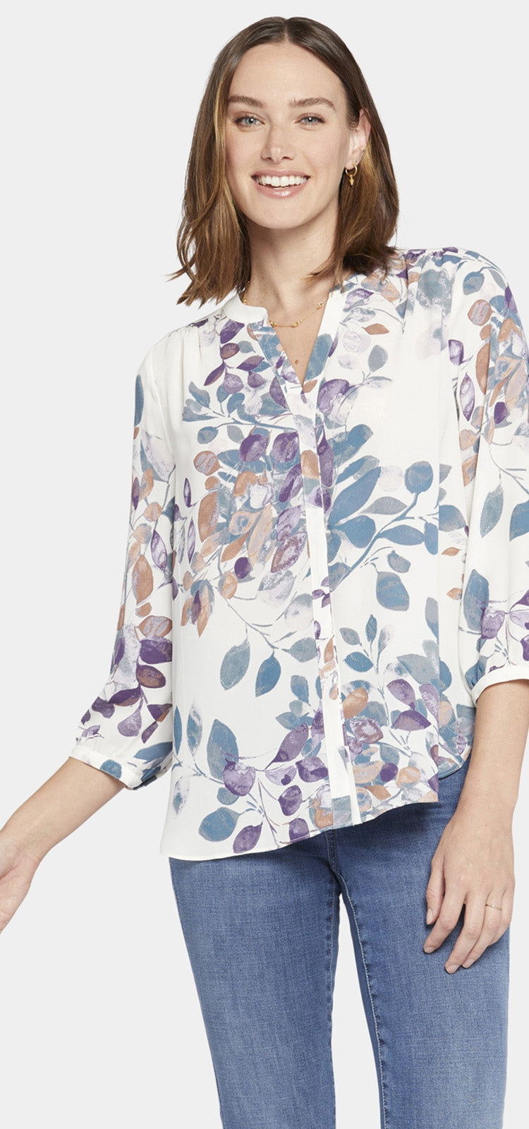 Pintuck Blouse Naturdruck | Willowcreek Pintuck Blouse Naturdruck | Willowcreek von Nydj