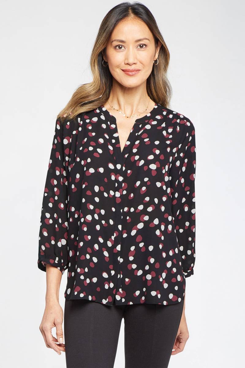 Pintuck Blouse Punktedruck | Watkins Dot von Nydj