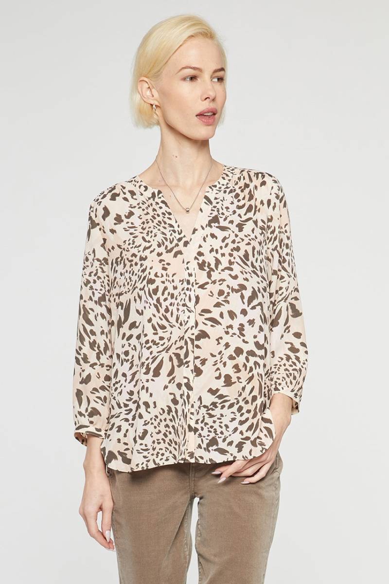 Pintuck  Blouse Tierdruck | Tupelo Cat Pintuck  Blouse Tierdruck | Tupelo Cat von Nydj