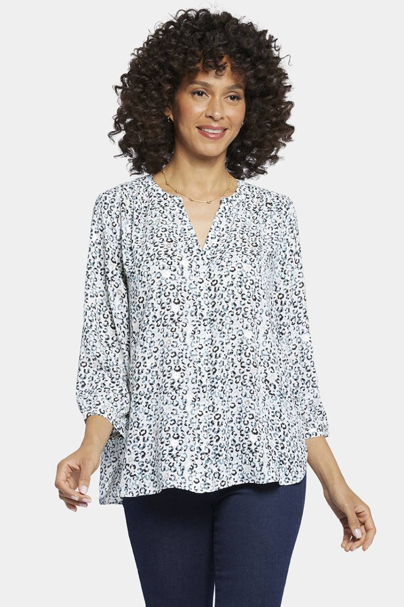 Pintuck Blouse Tierprint | Silverdale von Nydj