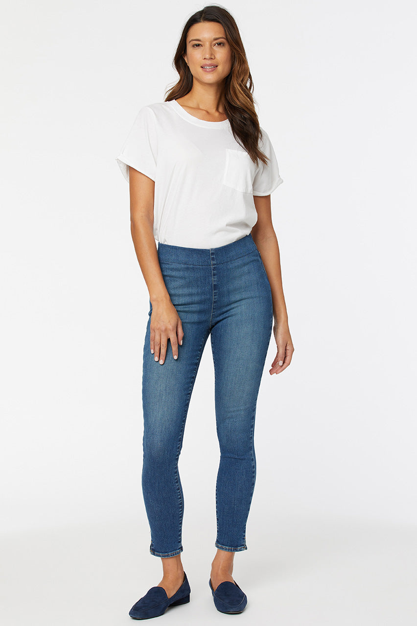Pull-On Skinny Ankle Mittelblau SpanSpring™ Denim | Clean Allure von Nydj