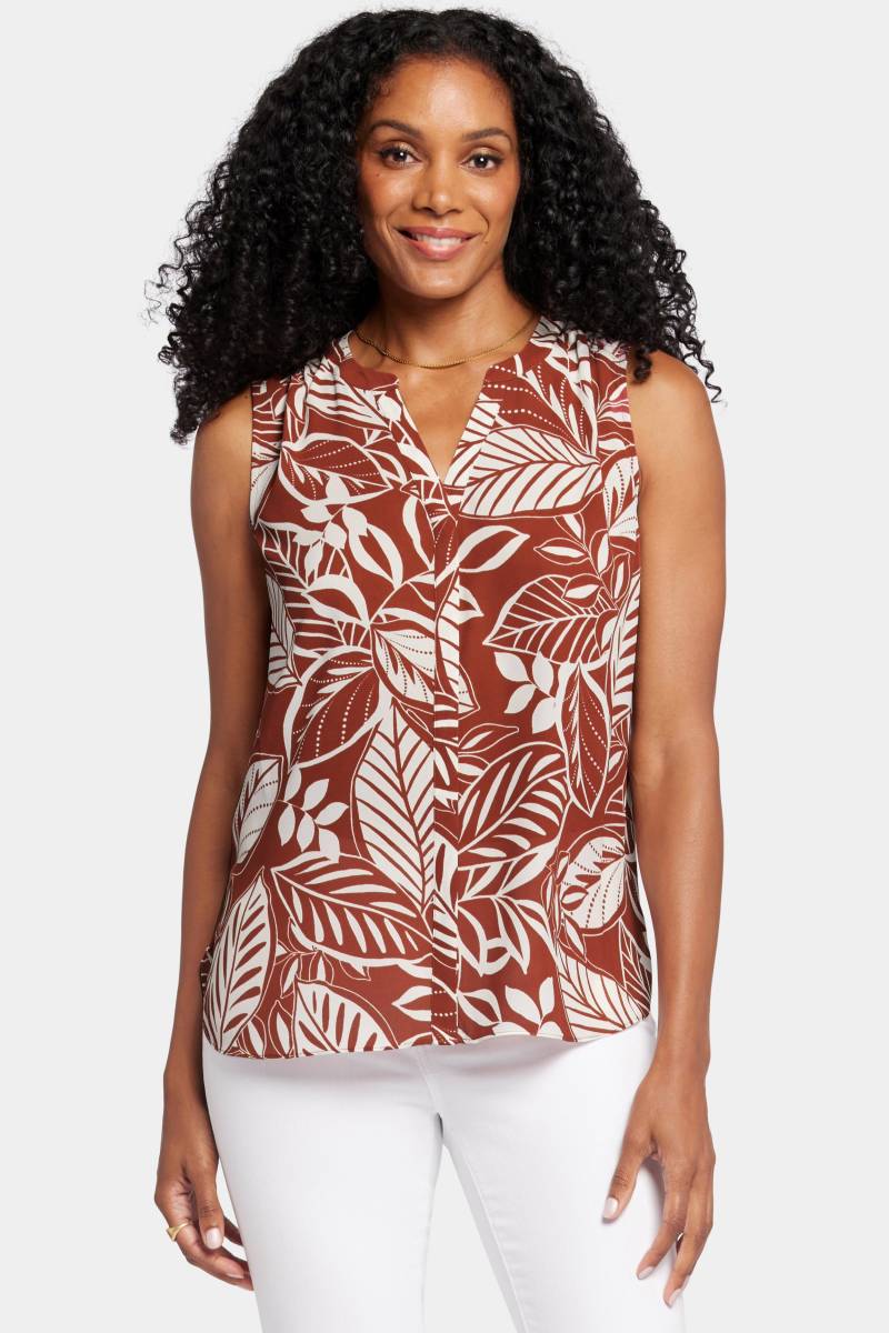 Sleeveless Pintuck Blouse Tropischem Print | Arianna Sleeveless Pintuck Blouse Tropischem Print | Arianna von Nydj