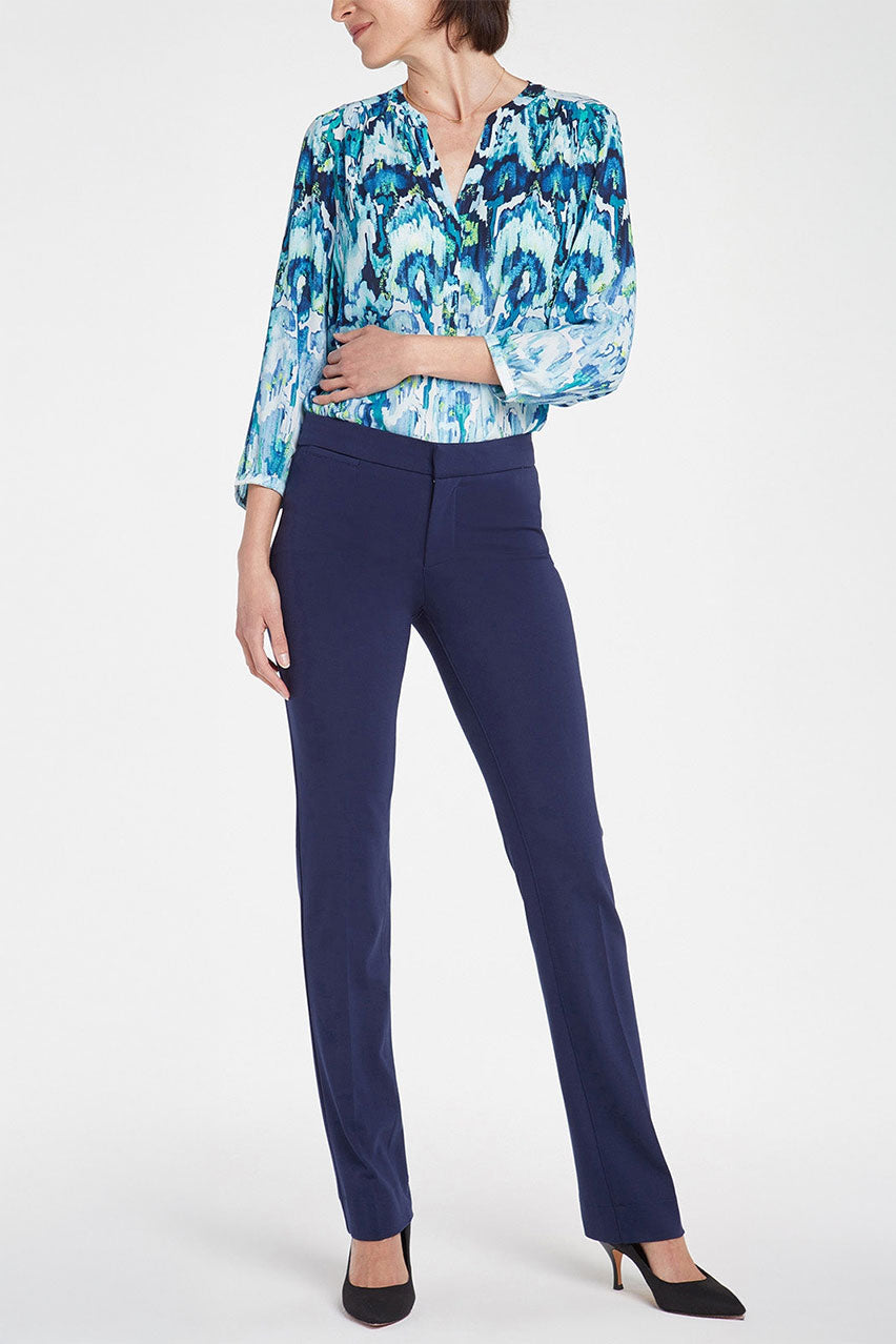 Slim Trouser Dunkelblau (Petite) | Evening Tide von Nydj