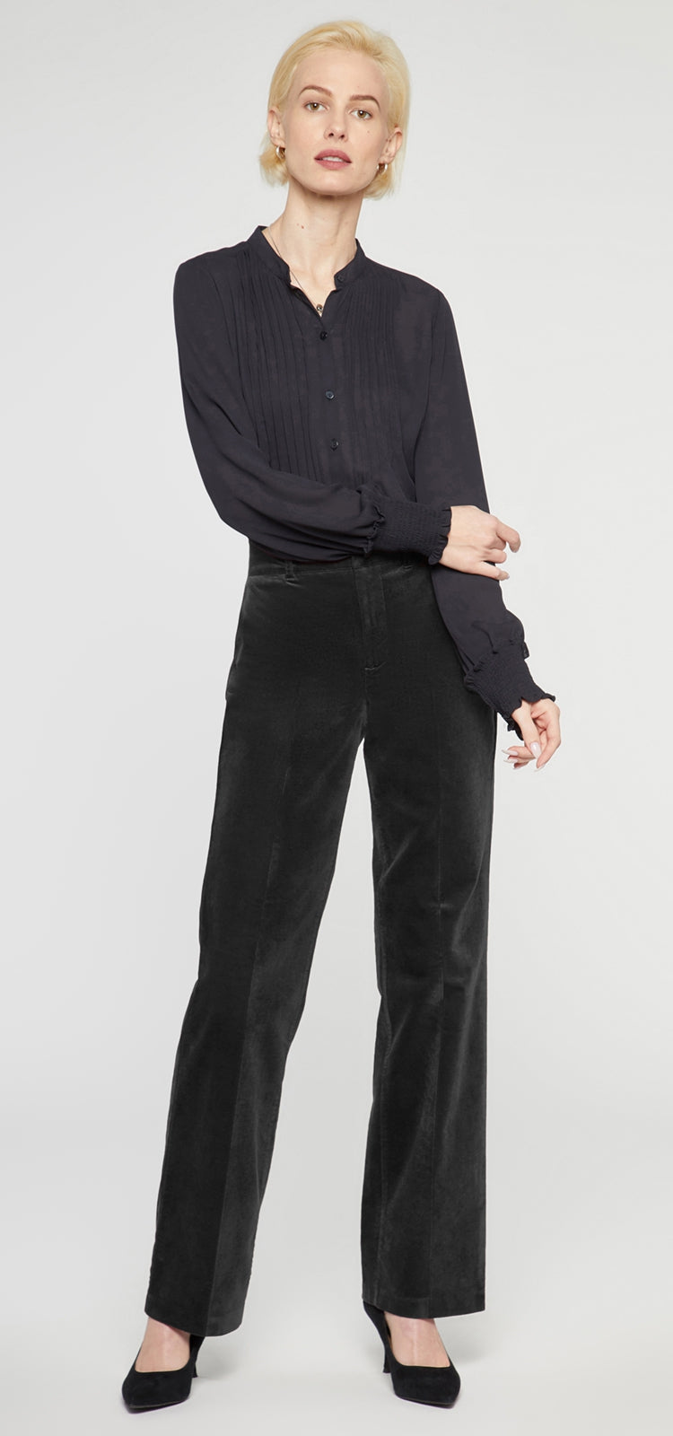 Straight Leg Trouser Schwarz | Black von Nydj