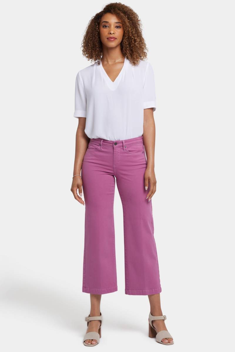 Teresa Wide Leg Ankle Jeans | Red Violet von Nydj