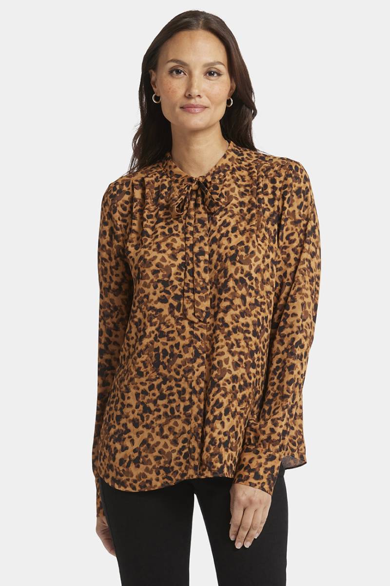 Tie-Neck Bluse Tierdruck | Caterina Tie-Neck Bluse Tierdruck | Caterina von Nydj