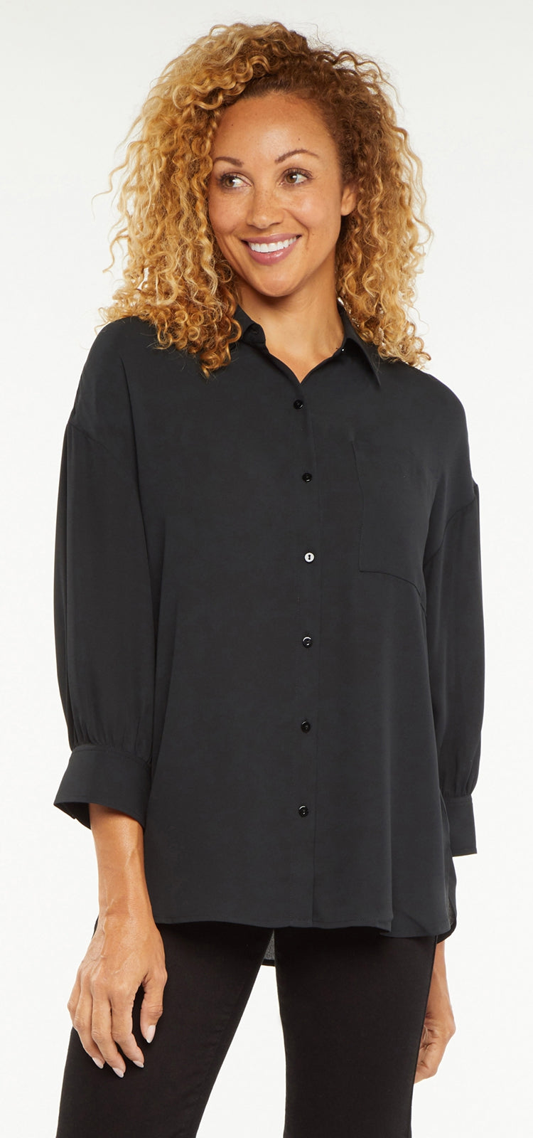 Zoey Blouse Schwarz | Black von Nydj