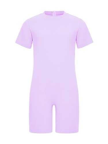 Nyeemya Kinder Junge Overall Kurz Jumpsuit Einteiler Bodysuit Kurzarm Hosenanzug Baumwolle Strampler Sommer Outfit Lavendel 170 von Nyeemya