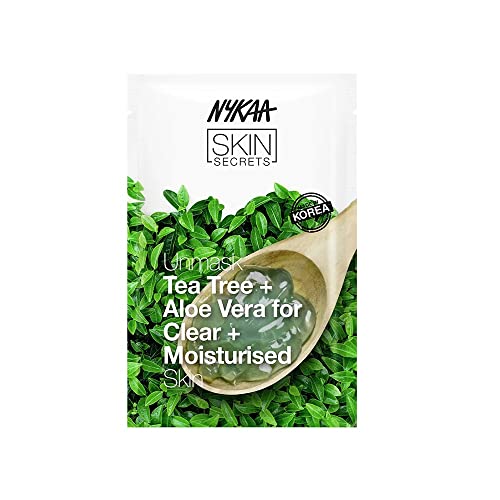 Nykaa Naturals Skin Secrets Blattmaske – Teebaum und Aloe Vera für Frauen, 1 Stück Maske Nykaa Naturals Skin Secrets Blattmaske – Teebaum und Aloe Vera für Frauen, 1 Stück Maske von Nykaa Naturals