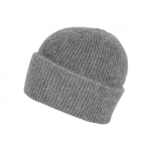 Nyls Création Angora-Mütze, dunkelgrau, aus weicher Wolle und Antje-Klasse, Größe: Einheitsgröße – Farbe: Schwarz – Unisex, Schwarz , Einheitsgröße von Nyls Création