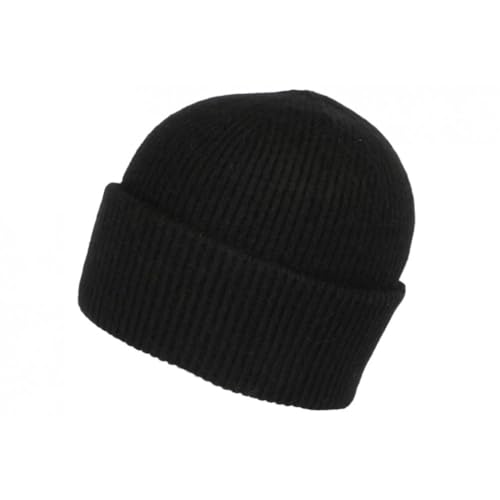 Nyls Création Angora Mütze, schwarz, aus weicher Wolle und Klasse Antje – Größe: Einheitsgröße – Farbe: Schwarz – Unisex, Schwarz , Einheitsgröße von Nyls Création