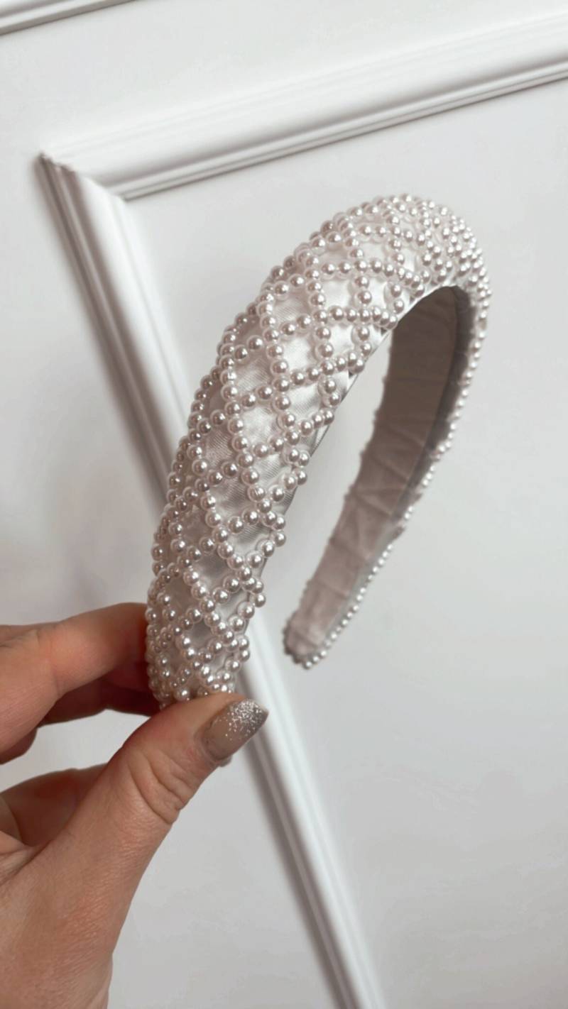 Haarreif Mit Perlen | Für Die Braut Hochzeit Haarband Haarreif Mit Perlen | Für Die Braut Hochzeit Haarband von NysaLetterlove