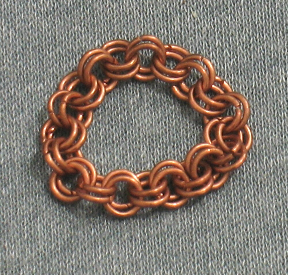 Kupfer Chainmaille Ring Jede Größe von NyteSpryte