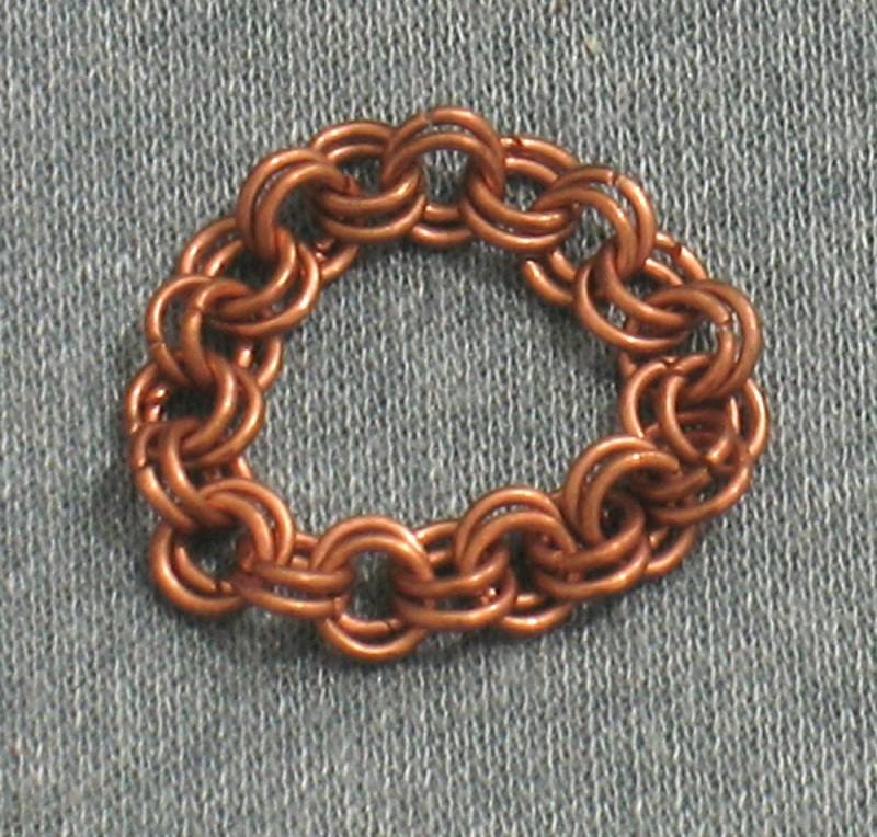 Kupfer Chainmaille Ring Jede Größe von NyteSpryte