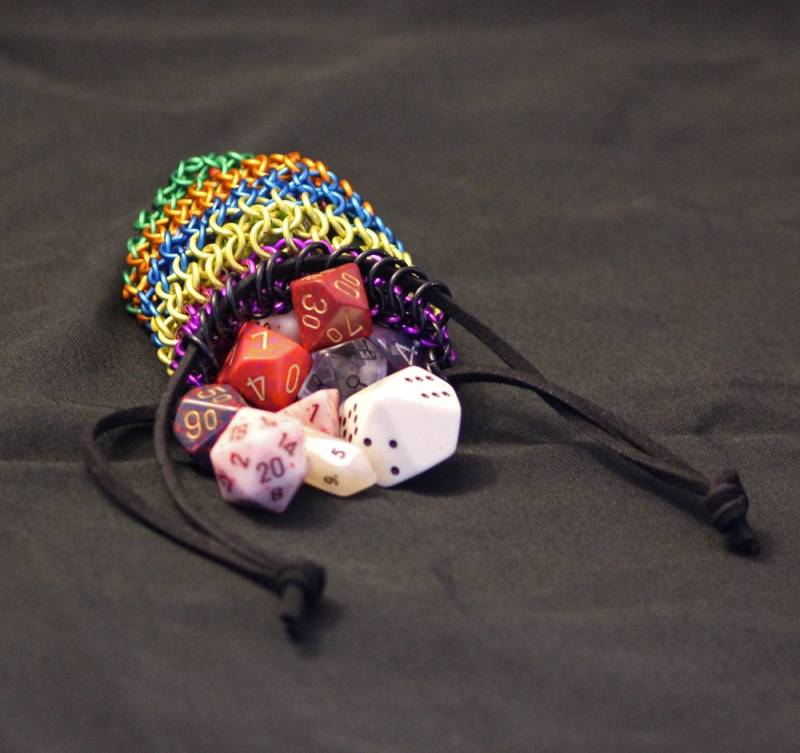 Multicolor Chainmail Würfel Tasche Multicolor Chainmail Würfel Tasche von NyteSpryte