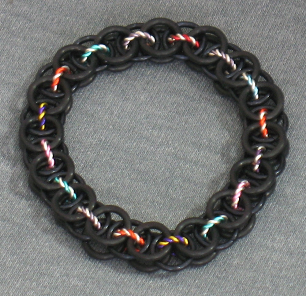 Verdrehte Konfetti Helm Weave Bracelet von NyteSpryte