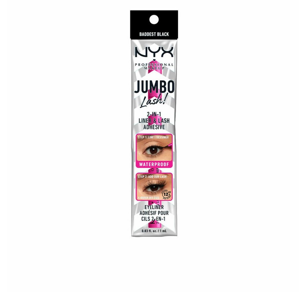Nyx Professional Make Up Eyeliner Jumbo 2in1 Eyeliner and False Eyelash Adhesive Black 8g von Nyx Professional Make Up