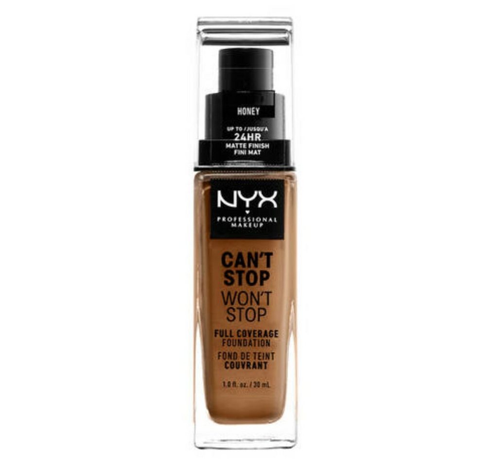 Nyx Professional Make Up Foundation CAN'T STOP WON'T STOP full coverage foundation #honey 30ml Nyx Professional Make Up Foundation CAN'T STOP WON'T STOP full coverage foundation #honey 30ml von Nyx Professional Make Up