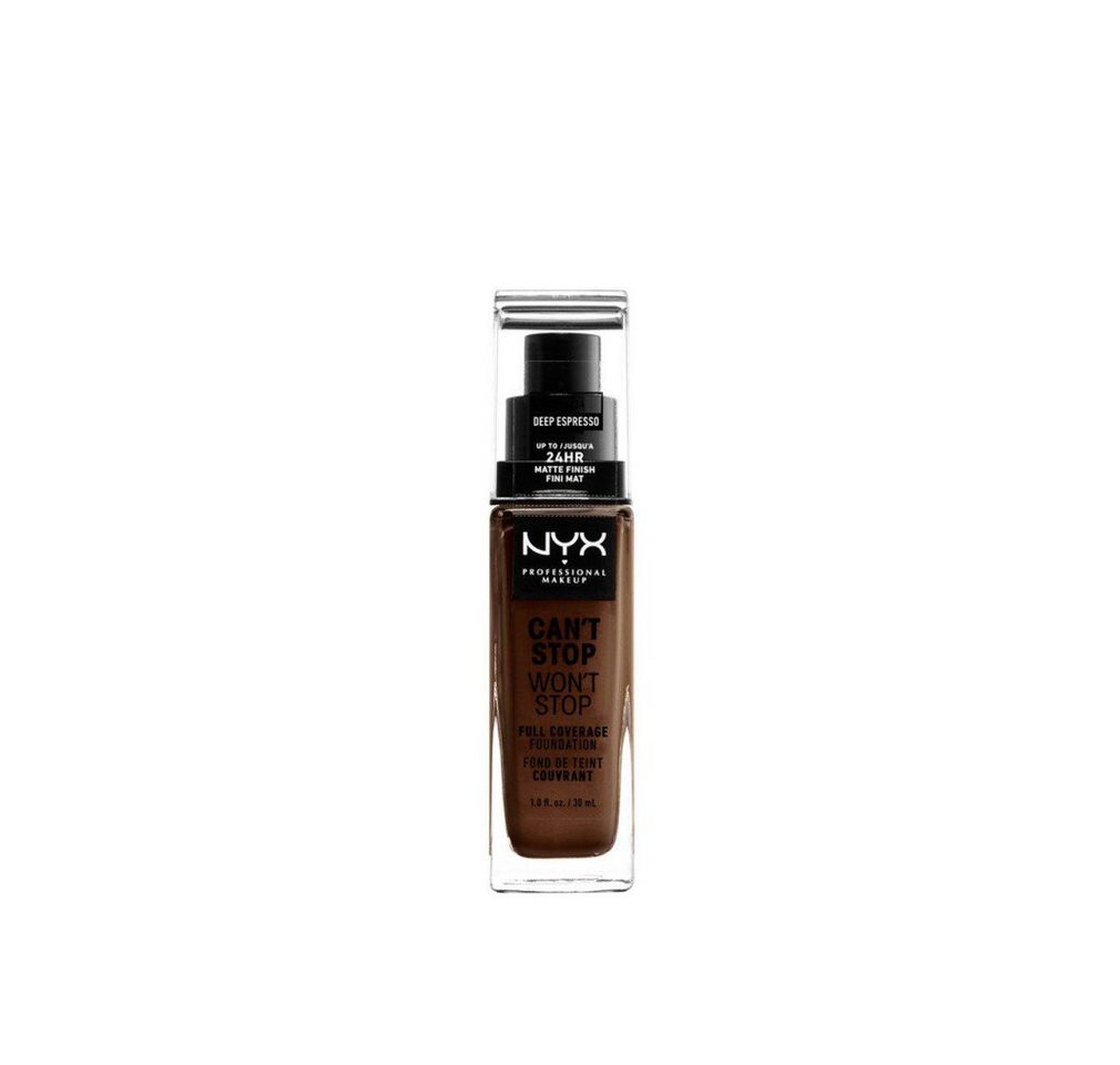 Nyx Professional Make Up Foundation Can't Stop Won't Stop Full Coverage Foundation Deep Espresso 30ml Nyx Professional Make Up Foundation Can't Stop Won't Stop Full Coverage Foundation Deep Espresso 30ml von Nyx Professional Make Up
