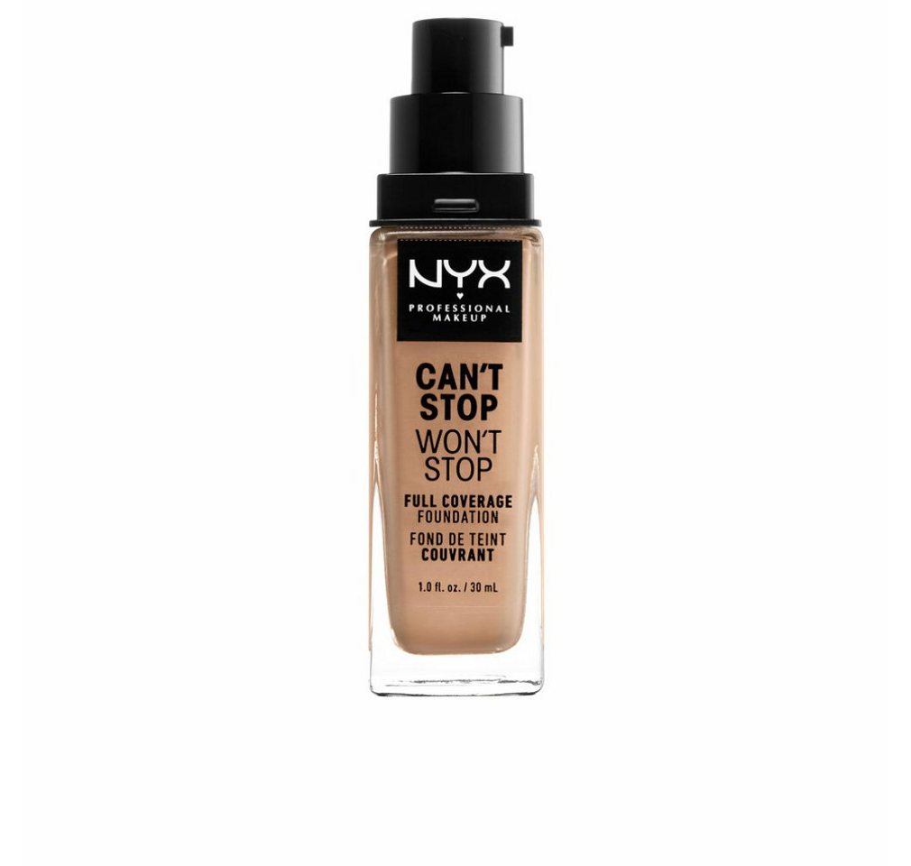 Nyx Professional Make Up Foundation Can't Stop Won't Stop Full Coverage Foundation Medium Buff 30ml von Nyx Professional Make Up