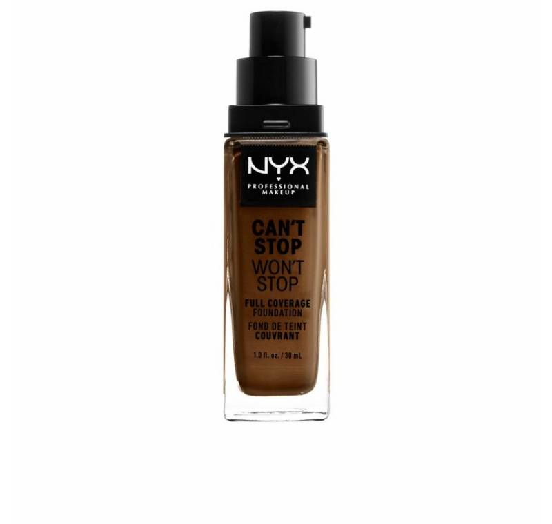 Nyx Professional Make Up Foundation Can't Stop Won't Stop Full Coverage Foundation Walnut 30ml von Nyx Professional Make Up