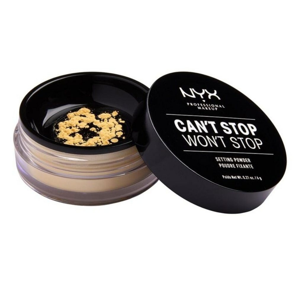 Nyx Professional Make Up Foundation - Can't Stop Won't Stop Setting Powder - Banana von Nyx Professional Make Up