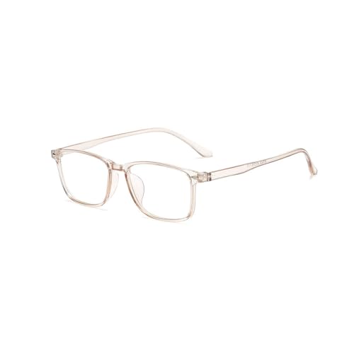 Nyxphy Stylische Kurzsichtige Brille mit Blaulichtfilter – Tr90 Leichte Fernbrille mit Sehstärke Damen Herren (Braun, -2.0, Dioptrien) von Nyxphy
