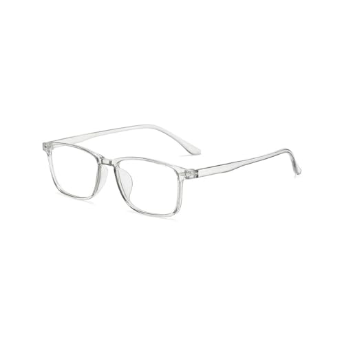 Nyxphy Stylische Kurzsichtige Brille mit Blaulichtfilter – Tr90 Leichte Fernbrille mit Sehstärke Damen Herren (Grau, -2.5, Dioptrien) von Nyxphy