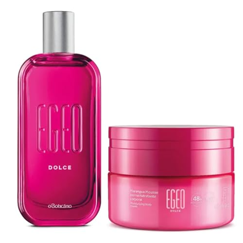 O Bolticário Ägäo Dolce Geschenkset mit 2 Produkten | Egeo Dolce Eau de Toilette EDT 90 ml und Merengue Mousse Body Mousse Feuchtigkeitsspendend 250 g von O BOTICARIO