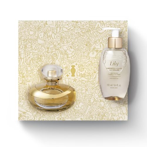 O Boticário Lily Coffret Geschenkset für Damen, 2 Produkte | Lily Eau de Parfum EDP 75 ml und Lily Seife, Satin, 250 ml O Boticário Lily Coffret Geschenkset für Damen, 2 Produkte | Lily Eau de Parfum EDP 75 ml und Lily Seife, Satin, 250 ml von O Boticário