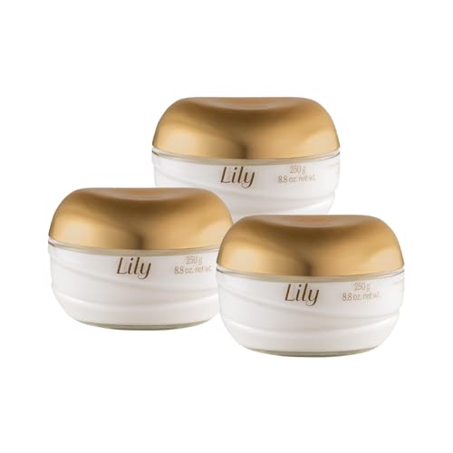 O Boticário Lily Set I 3 x Körpercreme I Körperlotion Geschenk für Damen, langanhaltender Duft und 48 Stunden Feuchtigkeitsspendung, 3 x 250 g O Boticário Lily Set I 3 x Körpercreme I Körperlotion Geschenk für Damen, langanhaltender Duft und 48 Stunden Feuchtigkeitsspendung, 3 x 250 g von O Boticário