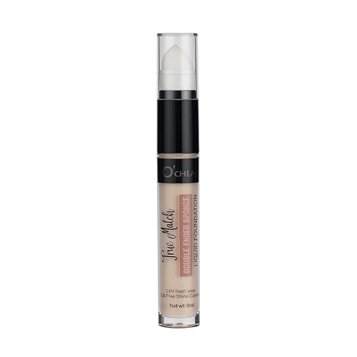 O'CHEAL Doppelseitig Schwamm Flüssigkeit Fundament Höhenlinie Stock Wasserdicht Langlebiges Leichtgewicht Aufhellen Stock Concealer Schönheits Schminke 8ml 03#Helle Haut von O'CHEAL