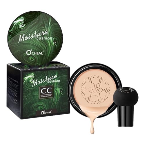 O'CHEAL Pilzkopf Luftkissen BB Creme Foundation-Creme für das Gesichts-Make-up Concealer-Kissen für das Gesicht Comestics Make-up-Kissen Kompakt Elfenbeinweiß 01 O'CHEAL Pilzkopf Luftkissen BB Creme Foundation-Creme für das Gesichts-Make-up Concealer-Kissen für das Gesicht Comestics Make-up-Kissen Kompakt Elfenbeinweiß 01 von O'CHEAL