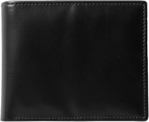 O'Hare Bags Geldbörse aus echtem Leder für Herren, RFID-Blockierung, Rindsleder, pflanzlich gegerbt, schlank, extra Kapazität, extra starke Nähte,, Schwarz, 3.5" x 4.3", Herausnehmbarer von O'Hare Bags