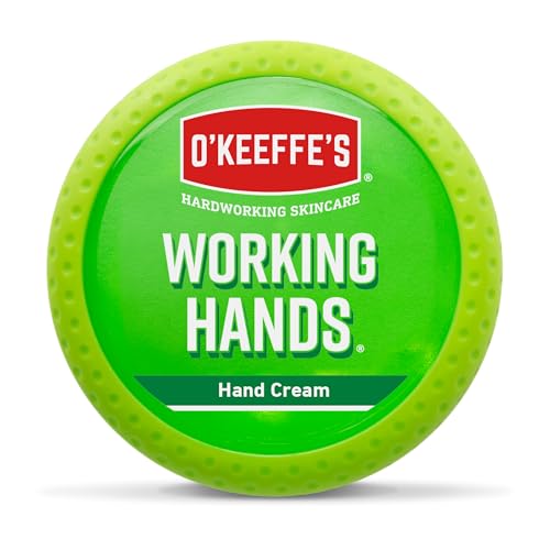 O'Keeffe's Working Hands 96g Jar - Hand Cream for Extremely Dry, Cracked Hands | Instantly Increases Moisture Content, Forms a Protective Layer and Prevents Moisture Loss O'Keeffe's Working Hands 96g Jar - Hand Cream for Extremely Dry, Cracked Hands | Instantly Increases Moisture Content, Forms a Protective Layer and Prevents Moisture Loss von O'Keeffe's