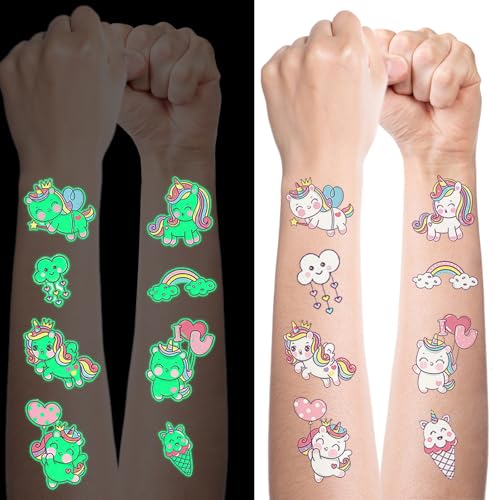 Einhorn Tattoo Kinder, 10 Blätter Leuchttattoos Kinder Einhörner, Glitzerl Tattoos, Kinder Tattoo Mädchen, kindertattoo Hautfreundlich für Mitgebsel Kindergeburtstag Kleine Geschenke Schultüte Füllung Einhorn Tattoo Kinder, 10 Blätter Leuchttattoos Kinder Einhörner, Glitzerl Tattoos, Kinder Tattoo Mädchen, kindertattoo Hautfreundlich für Mitgebsel Kindergeburtstag Kleine Geschenke Schultüte Füllung von O-Kinee