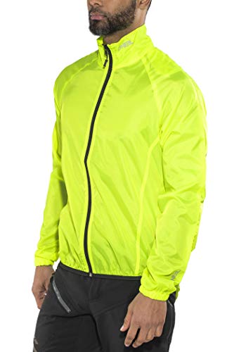 O'NEAL | Mountainbike-Regenjacke | Mountainbike MTB Downhill BMX | Wasserabweisend & atmungsaktiv, Elastische Bündchen, Reflektierender Print | Breeze Rain Jacket | Erwachsene | Neon-Gelb | Größe S von O'NEAL