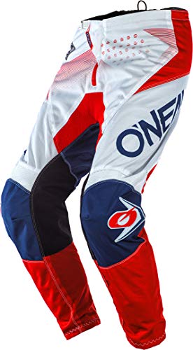 O'NEAL Element Factor Youth Kinder MX DH MTB Pant Hose lang weiß/blau/rot 2020 Oneal: Größe: 18 (2/3) von O'NEAL