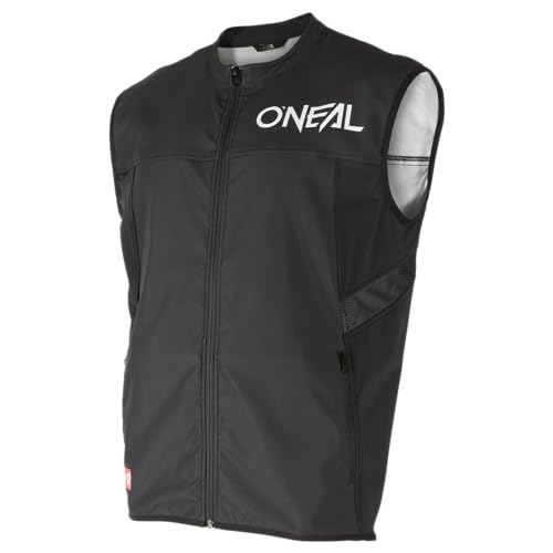 O'NEAL | Fahrradweste | MTB DH Downhill FR Freeride | Sportliche Passform, Vier Reißverschlusstaschen, Elastische Stretchstoffe | Soft Shell MX Vest V.24 | Erwachsene | Schwarz | Größe L von O'NEAL