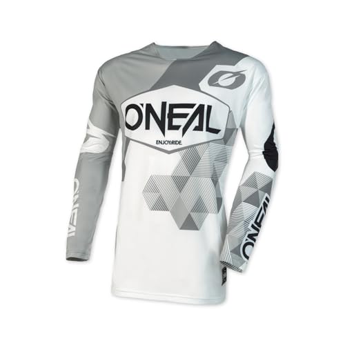 O'NEAL Mayhem Jersey Covert V.23 I Motocross Shirt MTB Trikot Herren Langarm I Leichtes MX MTB Jersey viel Bewegungsfreiheit I Schnelltrocknend, atmungsaktiv I Weiß I Größe M von O'NEAL