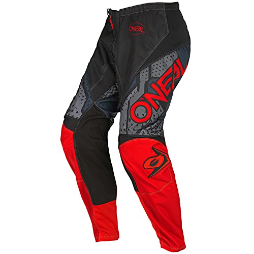 O'NEAL | Motocross-Hose | Kinder | MX Mountainbike | Passform für Maximale Bewegungsfreiheit, Leichtes, Atmungsaktives & langlebiges Design | Element Youth Pants Camo V.22 | Schwarz Rot | Größe 18 von O'NEAL