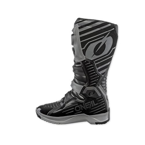 O'NEAL Motocross Stiefel RMX Boot EU I Enduro Motorrad I Ergonomische Motorradschuhe Herren & Damen mit Anti-Rutsch Sohle I Schwarz-Grau I Größe 39 von O'NEAL