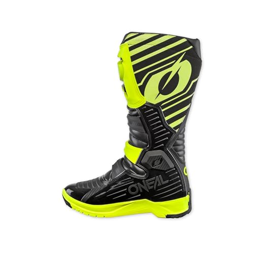 O'NEAL Motocross Stiefel RMX Boot EU I Enduro Motorrad I Ergonomische Motorradschuhe Herren & Damen mit Anti-Rutsch Sohle I Schwarz Neon-Gelb I Größe 41 von O'NEAL