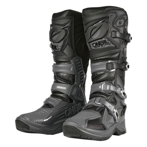 O'NEAL | Motocross-Stiefel | Enduro Motorrad | Anti-Rutsch Außensohle für maximalen Grip, Hitzeschutz aus hochwertigem Mikrofaser | RMX PRO Boot V.24 | Erwachsene | Schwarz Grau | Größe 46 von O'NEAL