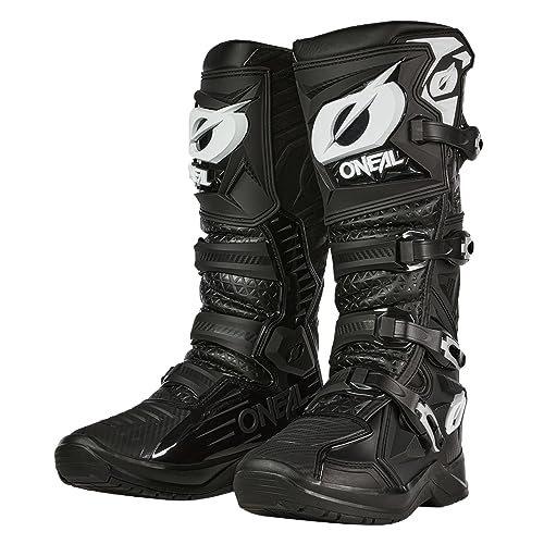 O'NEAL | Motocross-Stiefel | Enduro Motorrad | Anti-Rutsch Außensohle für maximalen Grip, Hitzeschutz aus hochwertigem Mikrofaser | RMX PRO Boot V.24 | Erwachsene | Schwarz | Größe 46 von O'NEAL