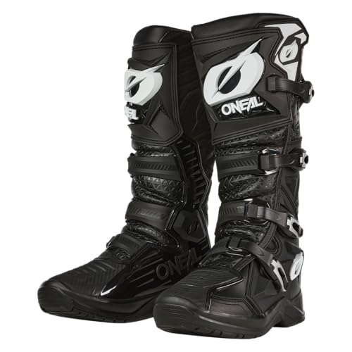 O'NEAL | Motocross-Stiefel | Enduro Motorrad | Anti-Rutsch Außensohle für maximalen Grip, Hitzeschutz aus hochwertigem Mikrofaser | RMX PRO Boot V.24 | Erwachsene | Schwarz | Größe 47 von O'NEAL