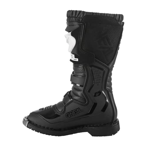 O'NEAL | Motocross-Stiefel | Kinder | Enduro Motorrad | Komfort durch Air-Mesh-Innenleben, vier Verschlussschnallen, hochwertiges Synthetik-Material | Boots Rider Pro Youth | Schwarz | Größe 4/36 von O'NEAL