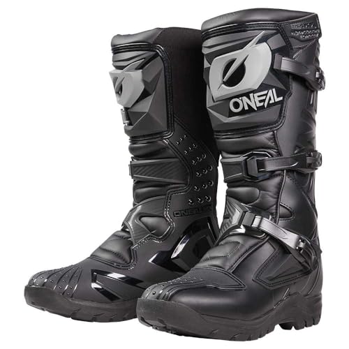 O'NEAL | Motocross-Stiefel | MX Enduro | Innerer Knöchel-, Fuß- & Schaltzonenschutz, Perforiertes Innenfutter | Boots RSX Adventure V.24 | Erwachsene | Schwarz | Größe 39 von O'NEAL