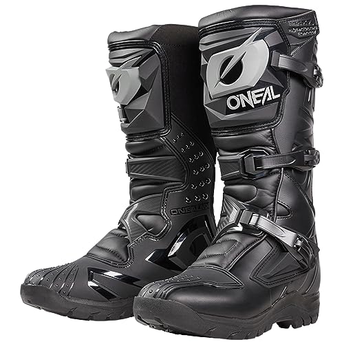 O'NEAL | Motocross-Stiefel | MX Enduro | Innerer Knöchel-, Fuß- & Schaltzonenschutz, Perforiertes Innenfutter | Boots RSX Adventure V.24 | Erwachsene | Schwarz | Größe 42 von O'NEAL
