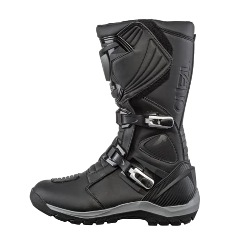 O'NEAL | Motorradstiefel | Enduro Adventure | Robuster & wasserdichter Tourenstiefel, Metallverstärkte Innensohle, Austauschbares Fußbett | Sierra Pro Boot | Erwachsene | Schwarz | Größe 45 von O'NEAL